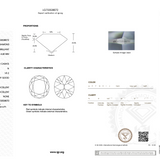 Diamond grading report with IGI logo on a white background