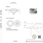 Diamond grading report with IGI logo on a white background