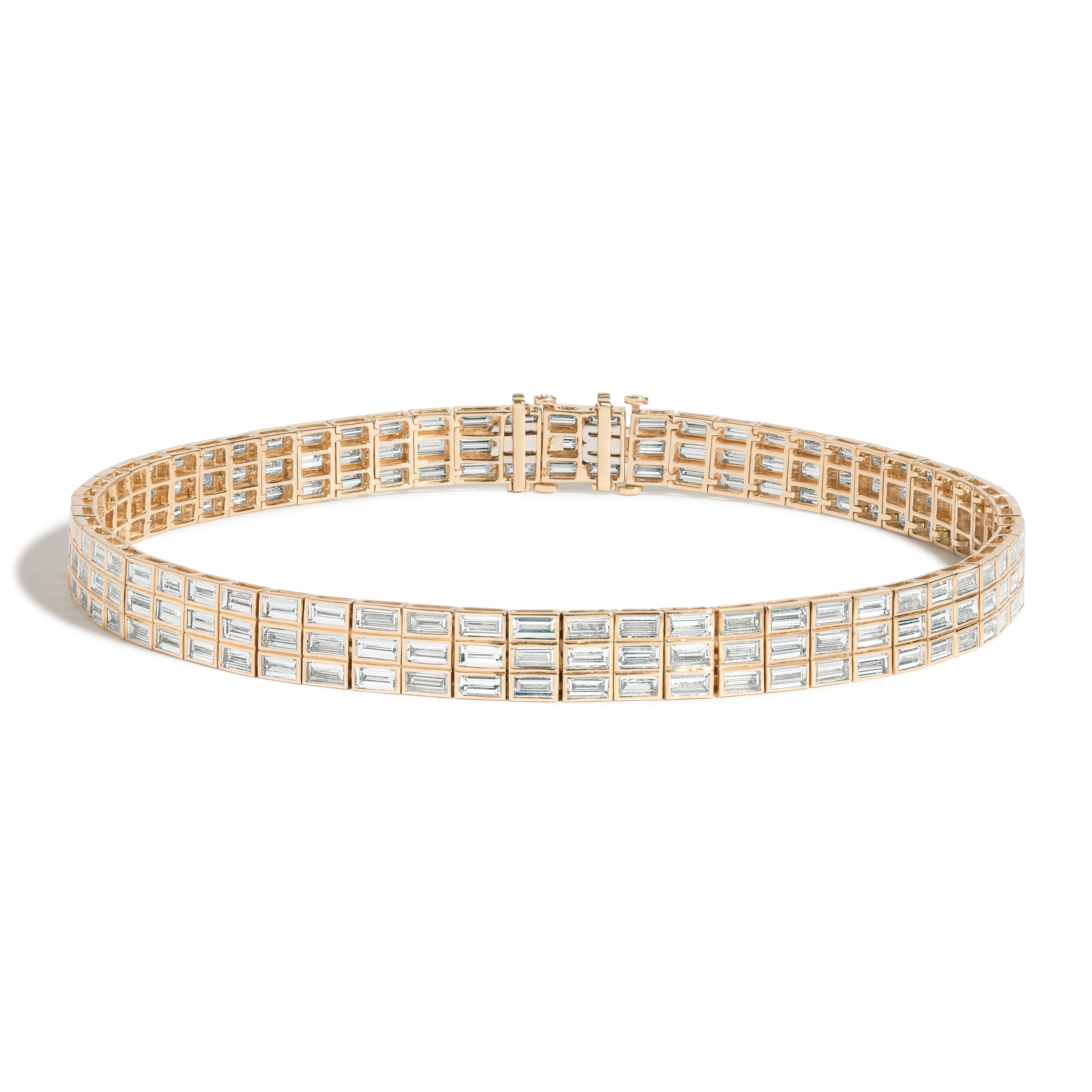 Rockefeller Diamond Baguette Choker by Shahla Karimi on white background
