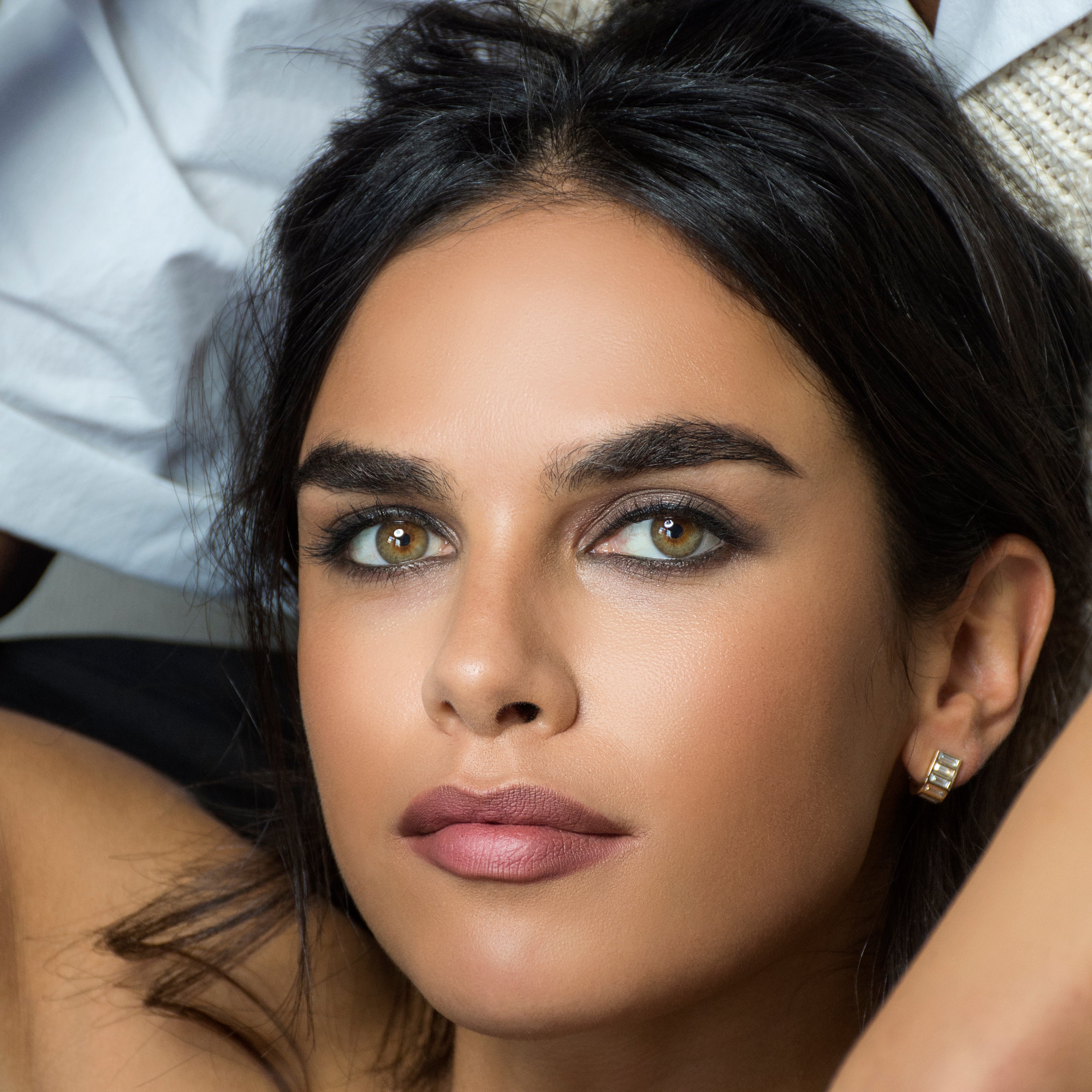 Shahla Karimi Baguette Column Ear Arcs 14K Yellow Gold