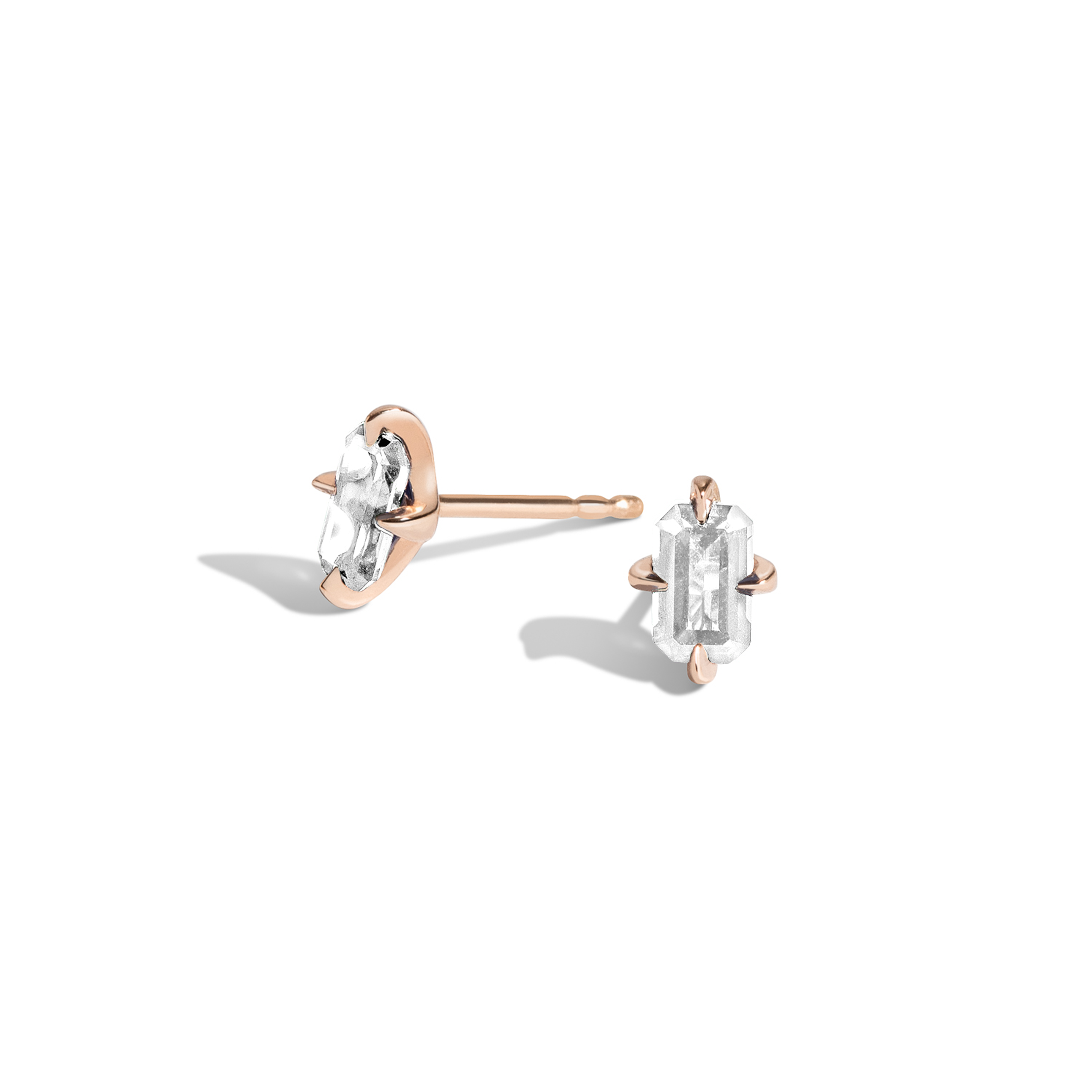 Emerald-Cut Studs