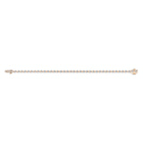 Shahla Karimi Invisible Set 3mm tennis bracelet in 14K rose gold with round-cut diamonds on white background