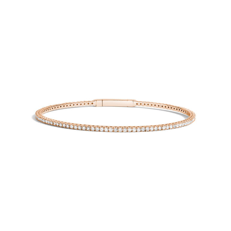 Shahla Karimi 1.5 CT Tennis Bangle 14K Rose Gold