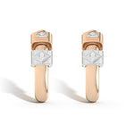 Pair of Shahla Karimi Azadi Ear Arcs with Wraps in 14k Yellow gold on white background