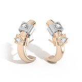 Shahla Karimi Jewelry Azadi Ear Arcs with Wraps 14K Yellow Gold Platinum 14K Yellow Gold