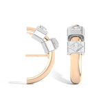 Shahla Karimi Jewelry Azadi Ear Arcs with Wraps 14K Yellow Gold Platinum Platinum