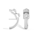Shahla Karimi Jewelry Azadi Ear Arcs with Wraps Platinum Platinum Platinum