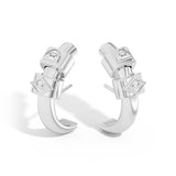 Shahla Karimi Jewelry Azadi Ear Arcs with Wraps Platinum Platinum Platinum