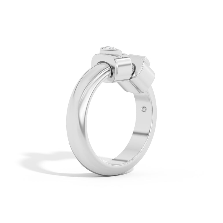 Shahla Karimi Jewelry Azadi Ring with Wraps No. 2 Platinum Platinum Platinum