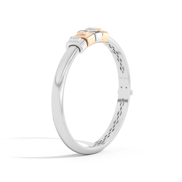 Shahla Karimi Jewelry Azadi Bangle with Wraps Platinum