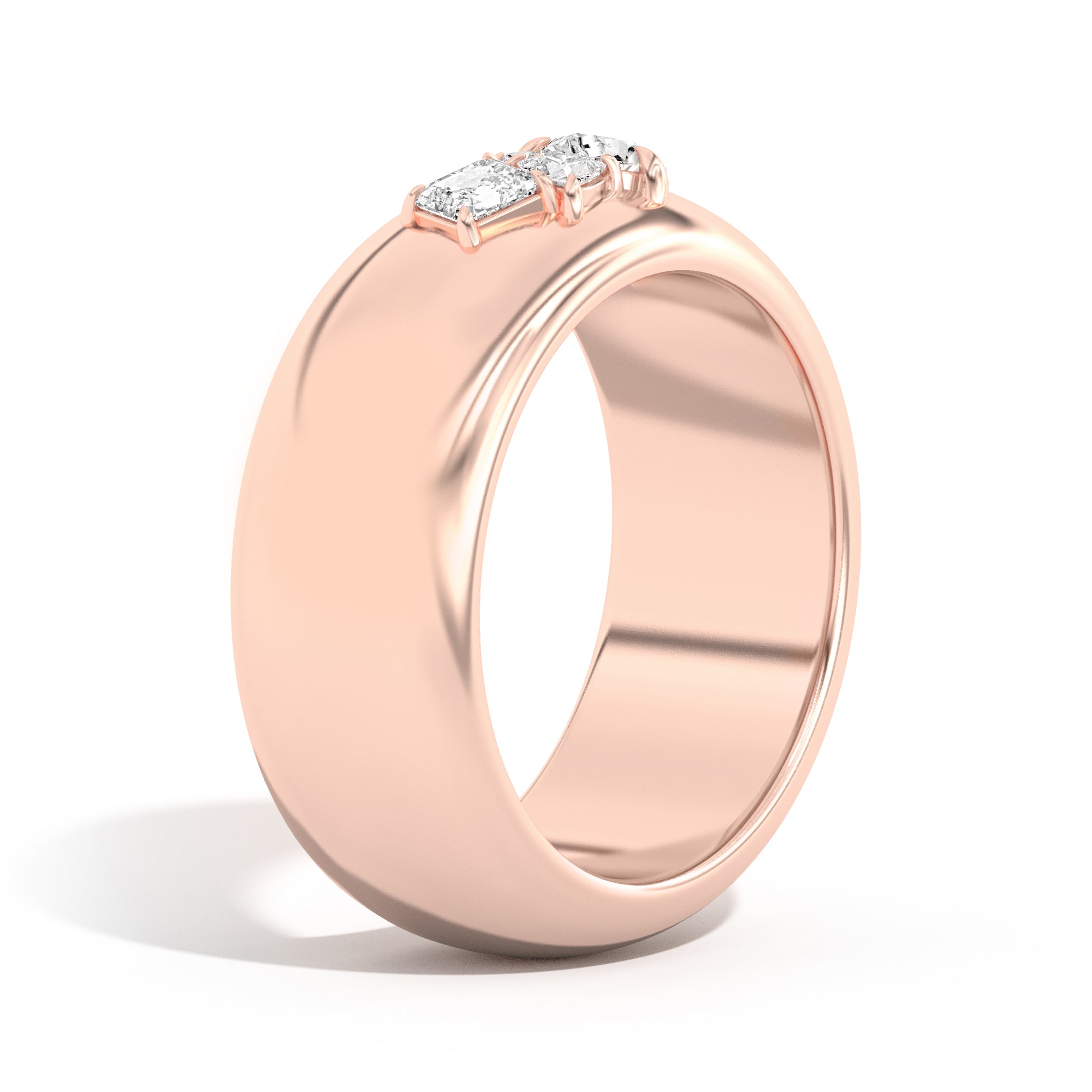 Shahla Karimi Jewelry Gaudí Mosaic Cigar Band 14K White Gold