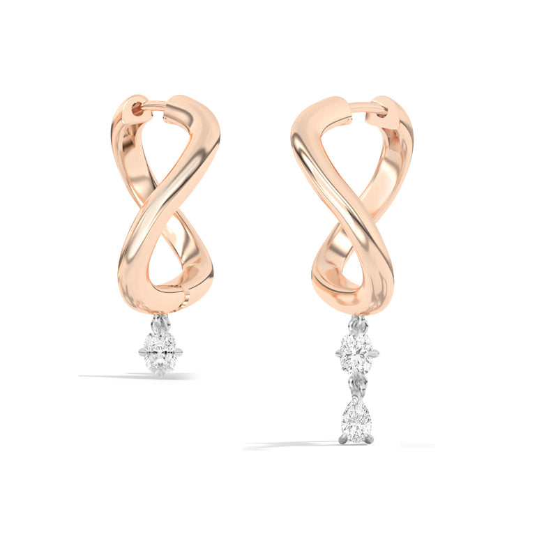 Shahla Karimi Jewelry Gaudí Curve Hoops No. 2 14K Rose Gold