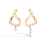 Shahla Karimi Jewelry Gaudí Curve Hoops No. 2 14K Yellow Gold
