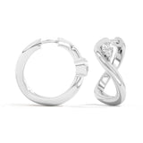 Shahla Karimi Jewelry Gaudí Curve Hoops No. 1 14K White Gold