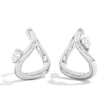 Shahla Karimi Jewelry Gaudí Curve Hoops No. 1 14K White Gold