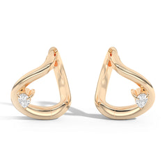 Shahla Karimi Jewelry Gaudí Curve Huggies No. 1 14K Yellow Gold