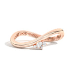 Shahla Karimi Jewelry Gaudí Mosaic Curve Bangle No. 1 14K Rose Gold