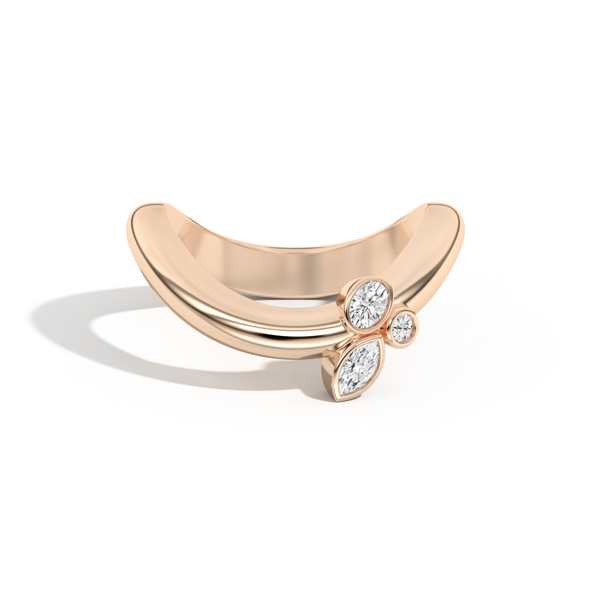 Shahla Karimi Jewelry Doshi Cluster Ring No. 1 14K Yellow Gold