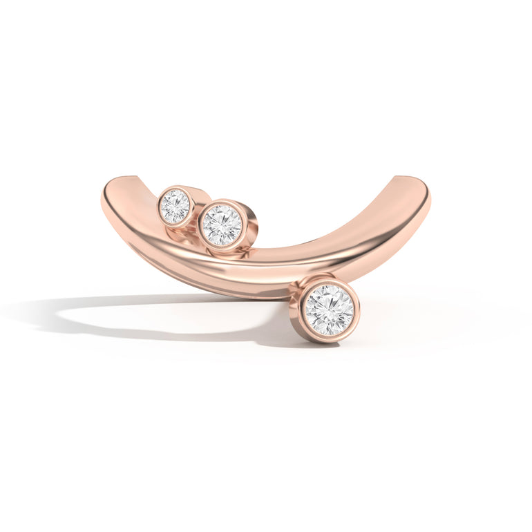 Shahla Karimi Jewelry Doshi Cluster Ring No. 2 14K Rose Gold