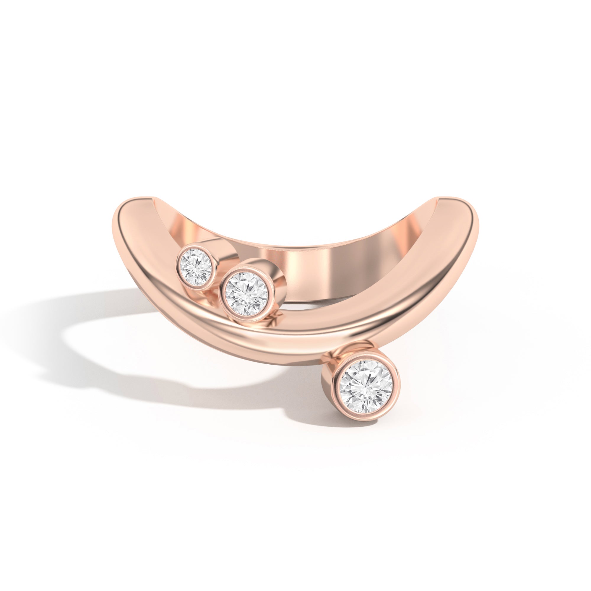 Shahla Karimi Jewelry Doshi Cluster Ring No. 2 14K Rose Gold