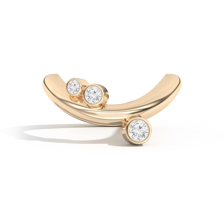 Shahla Karimi Jewelry Doshi Cluster Ring No. 2 14K Yellow Gold