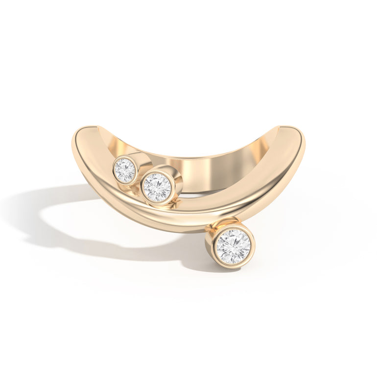 Shahla Karimi Jewelry Doshi Cluster Ring No. 2 14K Yellow Gold