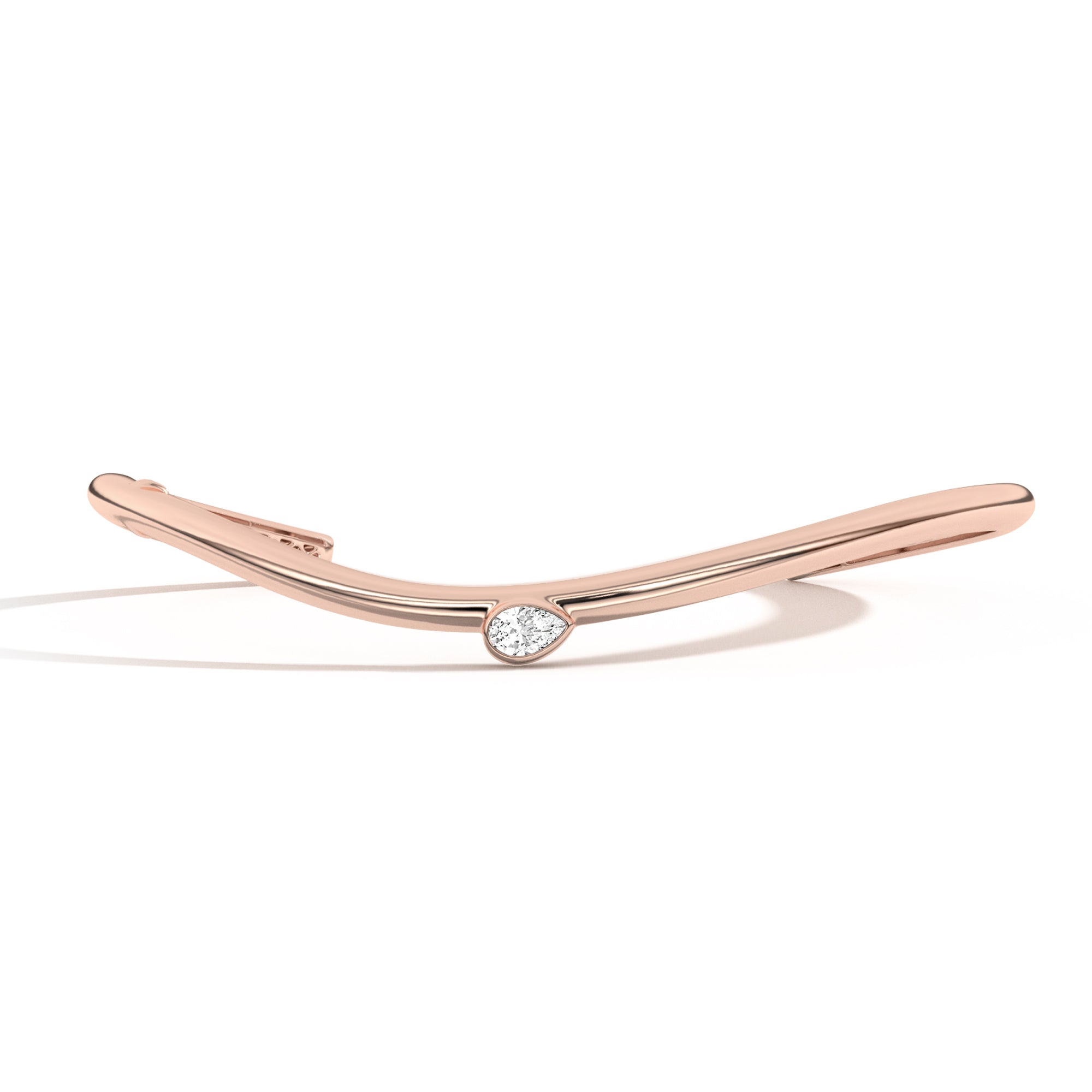 Shahla Karimi Jewelry Cloud Choker with Offset Pear 14K Rose Gold