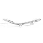 Shahla Karimi Jewelry Cloud Choker with Offset Pear 14K White Gold
