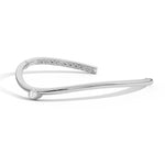 Shahla Karimi Jewelry Cloud Choker with Offset Pear 14K White Gold