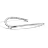 Shahla Karimi Jewelry Cloud Choker with Offset Pear 14K White Gold