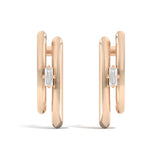 Shahla Karimi Jewelry Double Cloud Earrings with Baguettes 14K Yellow Gold