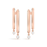 Shahla Karimi Jewelry Double Cloud Earrings with Dangles 14K Rose Gold