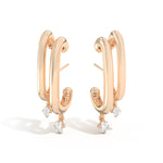Shahla Karimi Jewelry Double Cloud Earrings with Dangles 14K Yellow Gold