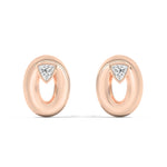Shahla Karimi Jewelry Doshi Puff Studs with Trillions 14K Rose Gold