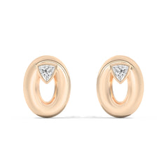 Shahla Karimi Jewelry Doshi Puff Studs with Trillions 14K Yellow Gold