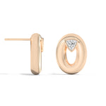Shahla Karimi Jewelry Doshi Puff Studs with Trillions 14K Yellow Gold