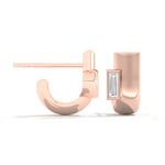 Shahla Karimi Jewelry Cloud Asymmetrical Half Arcs 14K Rose Gold
