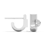 Shahla Karimi Jewelry Cloud Asymmetrical Half Arcs 14K White Gold