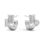 Shahla Karimi Jewelry Cloud Asymmetrical Half Arcs 14K White Gold