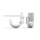 Shahla Karimi Jewelry Cloud Asymmetrical Half Arcs 14K White Gold