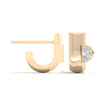 Shahla Karimi Jewelry Cloud Asymmetrical Half Arcs 14K Yellow Gold