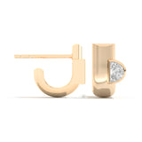 Shahla Karimi Jewelry Cloud Asymmetrical Half Arcs 14K Yellow Gold