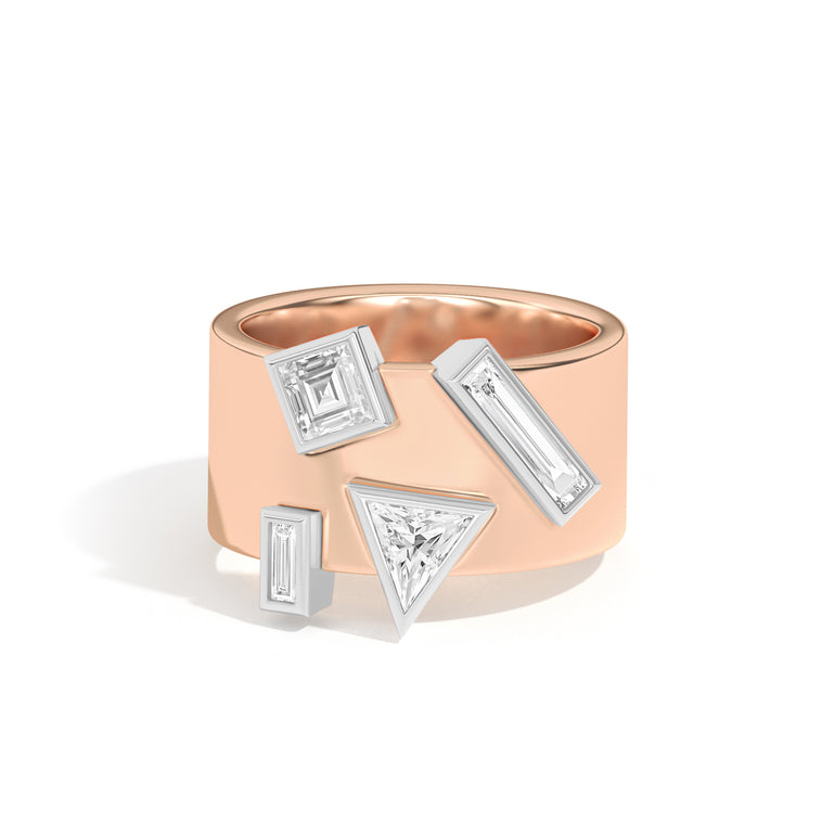 Wiskup X Shahla Karimi Entropy Ring No.1 14K Rose Gold