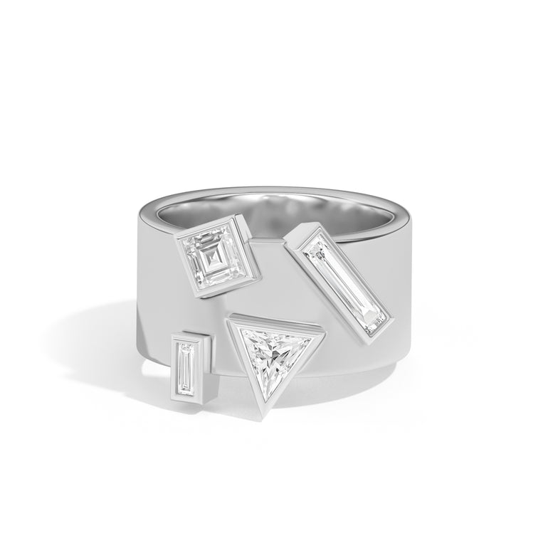 Wiskup X Shahla Karimi Entropy Ring No.1 14K White Gold