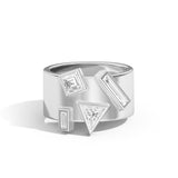 Shahla Karimi Jewelry Wiskup X Shahla Entropy Ring NO.1 14K White Gold