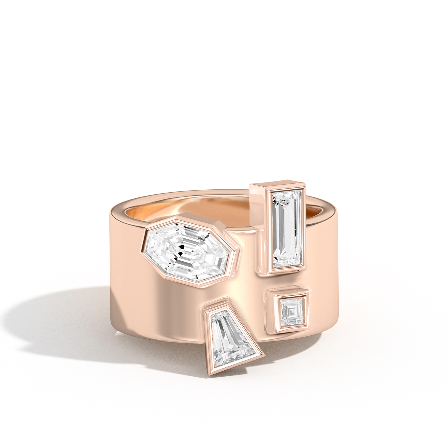 Shahla Karimi Jewelry Wiskup X Shahla Entropy Ring No.2 14K Rose Gold