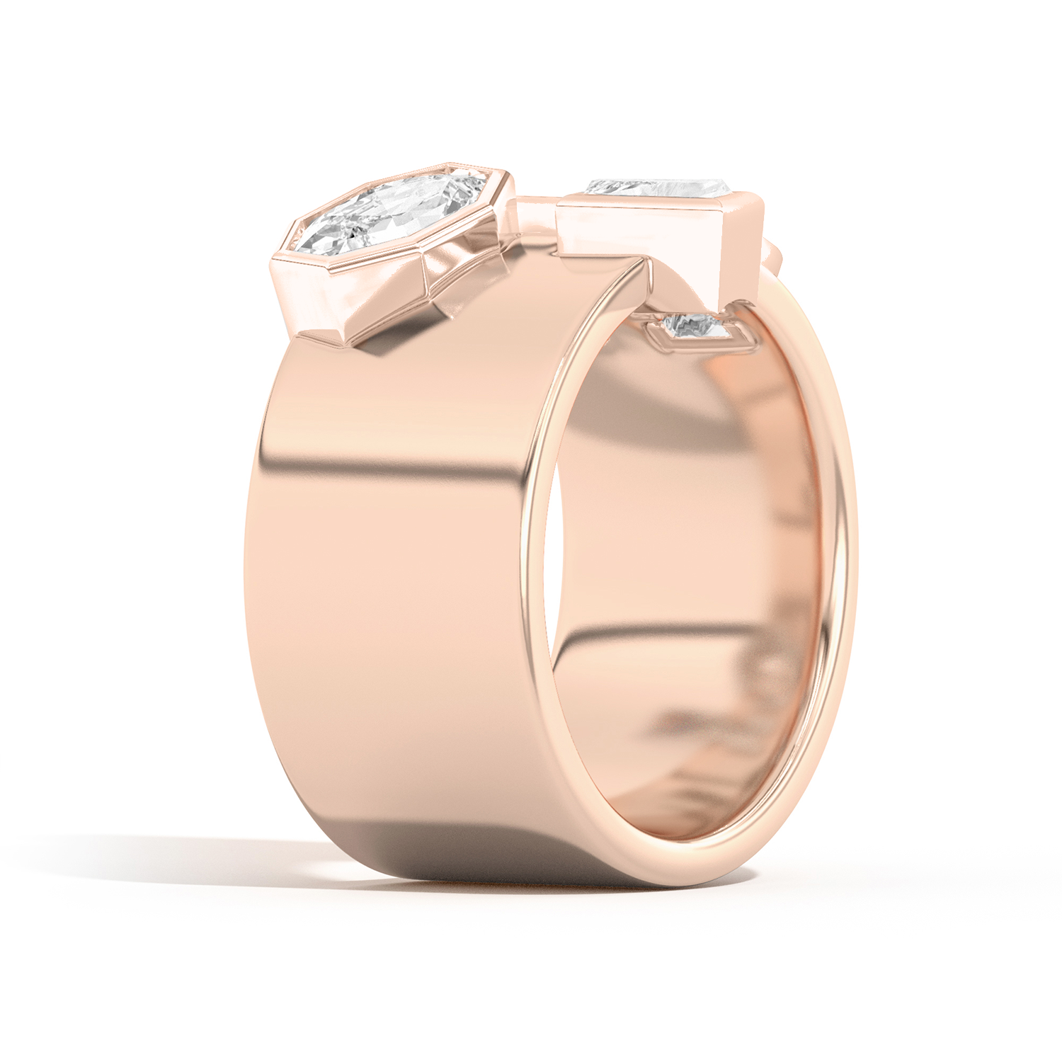 Shahla Karimi Jewelry Wiskup X Shahla Entropy Ring No.2 14K Rose Gold