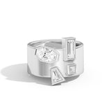 Shahla Karimi Jewelry Wiskup X Shahla Entropy Ring No.2 14K White Gold