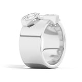Shahla Karimi Jewelry Wiskup X Shahla Entropy Ring No.2 14K White Gold