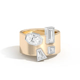 Shahla Karimi Jewelry Wiskup X Shahla Entropy Ring No.2 14K Yellow Gold